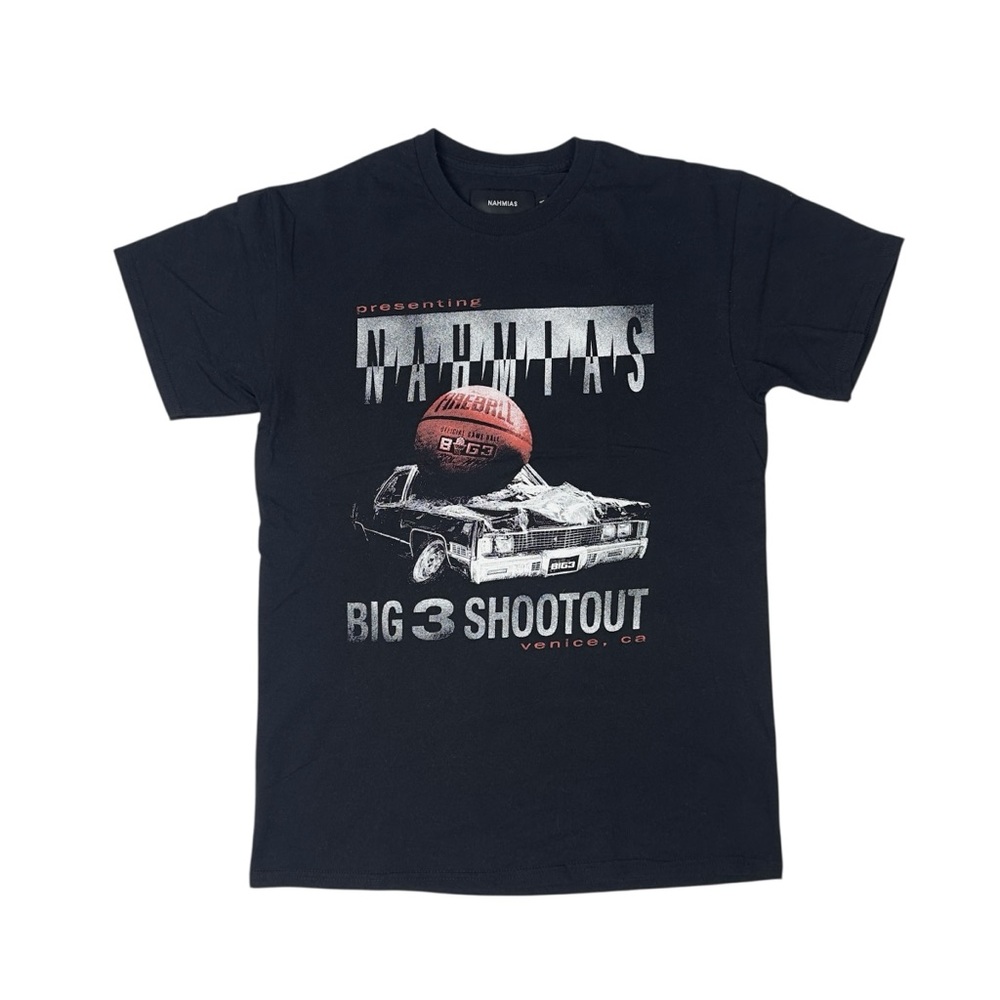 Nahmias x Ice Cube BIG3 Venice Beach Shootout Rap T-Shirt Black Mens Medium